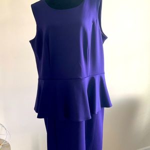 Sexy Peplum Purple dress